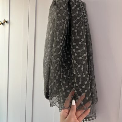 شال شکوفه - یشمی