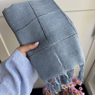 شال لارا - آبی-آسمانی