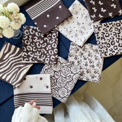 اسکارف مینیمال قهوه ای 🤎