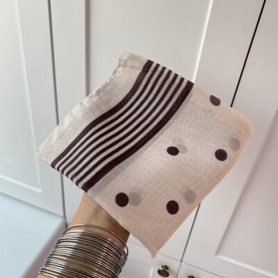 اسکارف مینیمال قهوه ای 🤎 - شماره-1