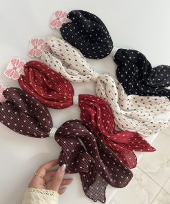 دستمال گردن پلیسه خالخالی